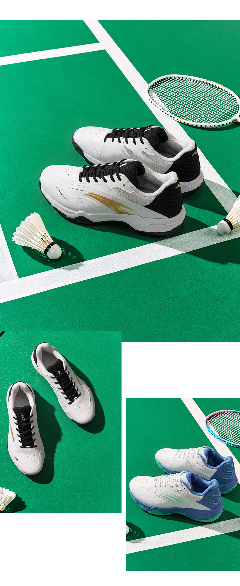 Anta Shadow Speed Badminton Shoes | Adult Unisex Couple Professional Training Competition Cushioning Soft Sole Sports Shoes 13