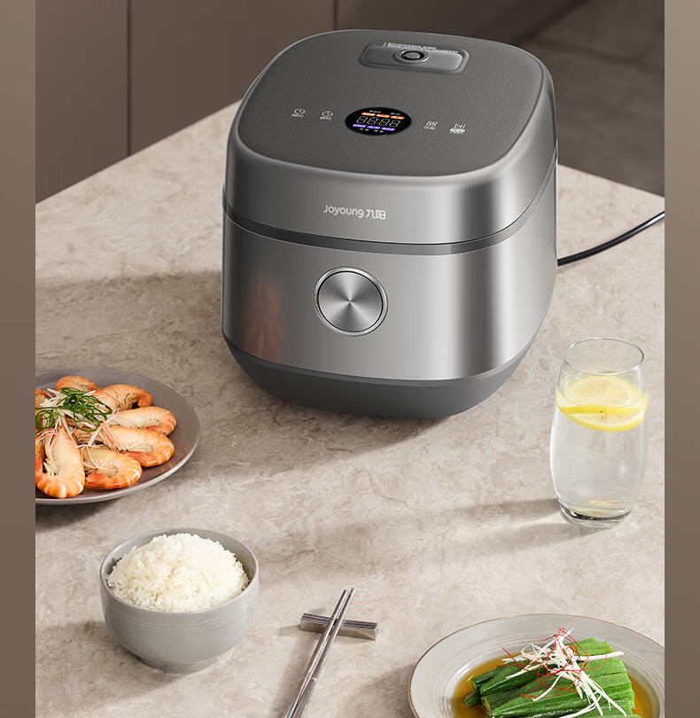 Joyoung New Household Rice Cooker 3L Multi-Functional 316L Stainless Steel Inner Pot Non-Coated Smart Micro-Pressure Steaming and Cooking Rice Cooker 2-4 People Air-Cooled Model 30N1 22