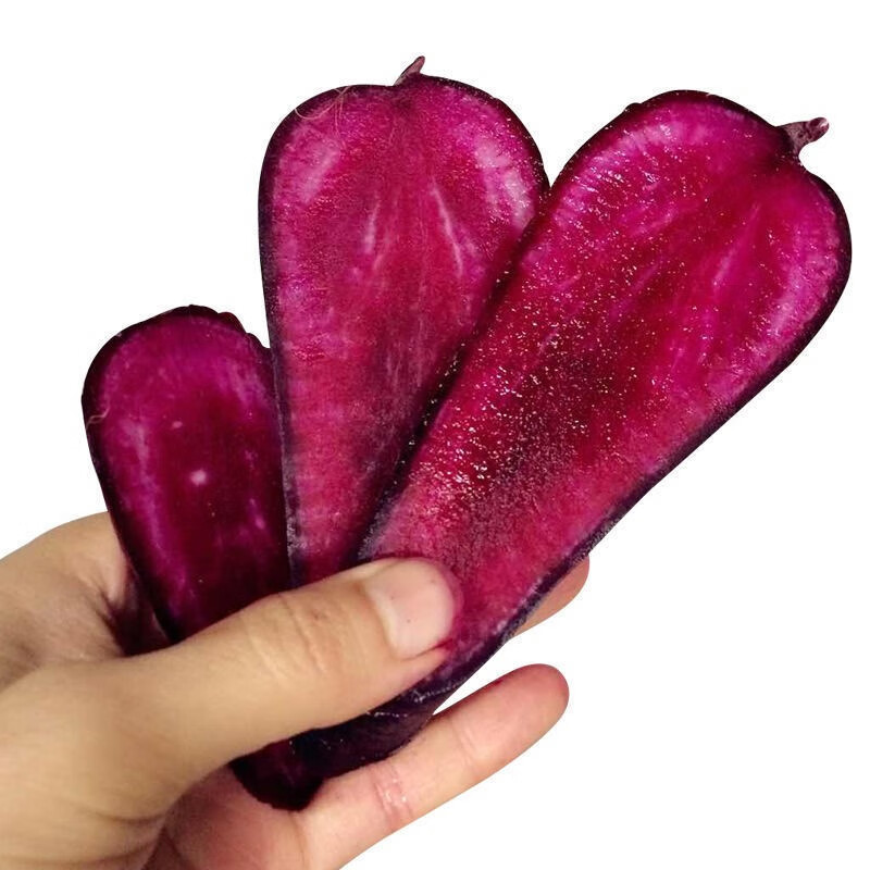 香馜红心萝卜紫皮萝卜胭脂红萝卜紫美人水果萝卜新鲜生吃腌制泡菜 3斤