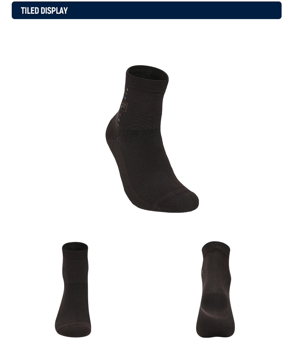 FILA Official Men's New Mid-Waist Socks Simple Daily Comfortable Sports Antibacterial Mid-Calf Socks 5