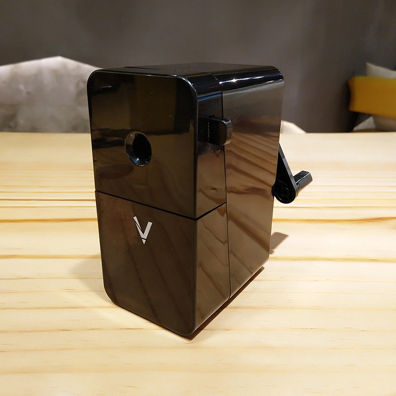 长笔芯手摇铅笔刀转笔刀削笔机 大v【5s】削笔刀-素描专用【经典黑】