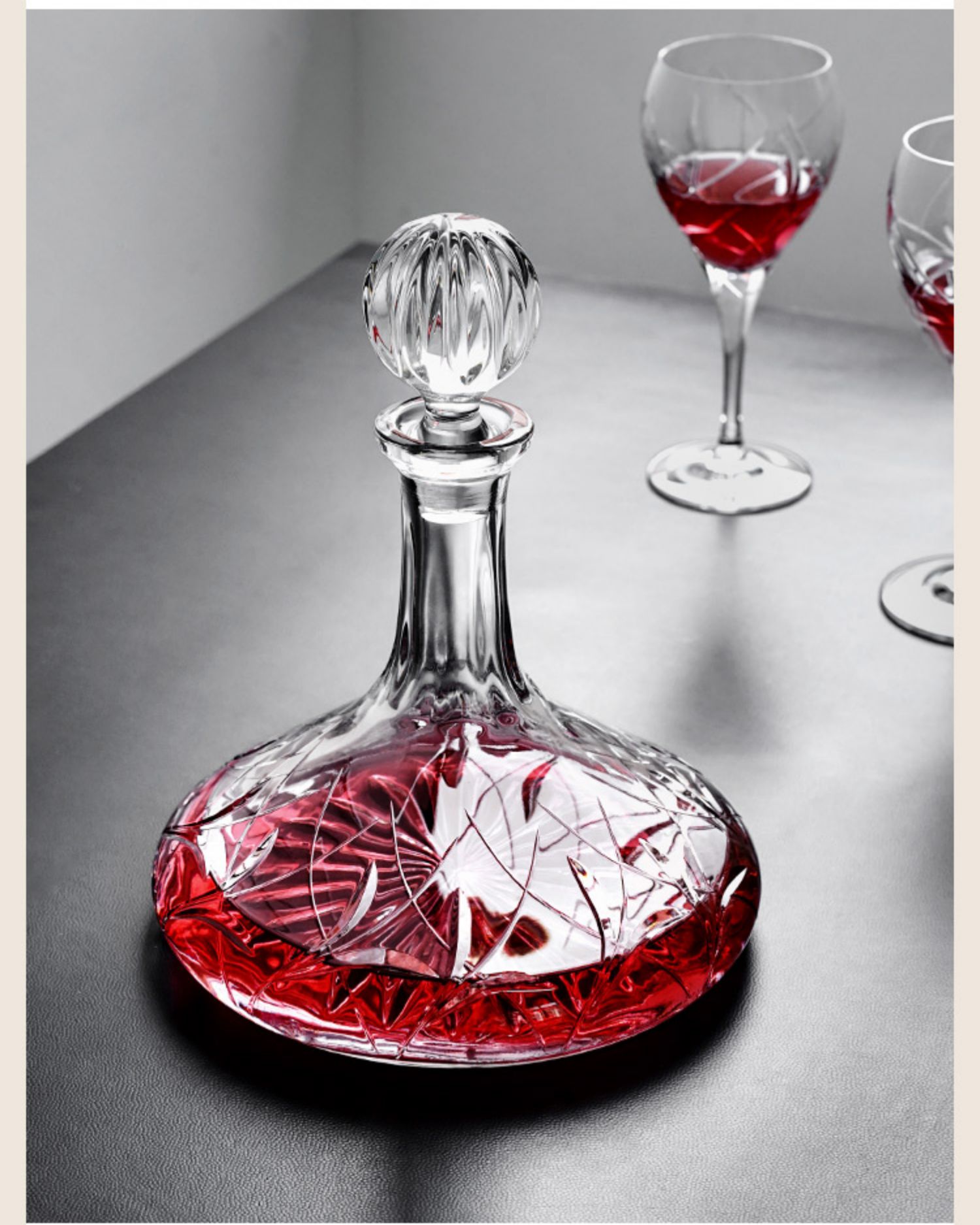 高端水晶玻璃高端人士自用送礼佳选 生长系列醒酒器1000ml   2支生长