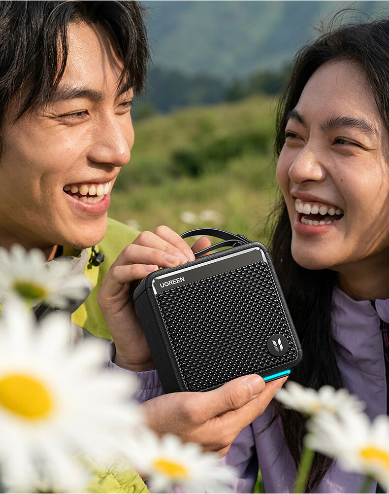 UGREEN M3 Bluetooth Speaker【New Release】20W High Power Outdoor Camping Portable Waterproof Bass Wireless Bluetooth Ambient Light HiFi Stereo Surround Sound 10