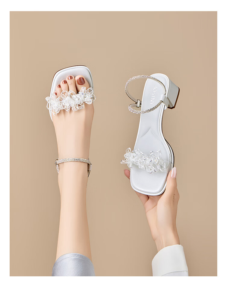 Zhuoshini 2026 Spring Summer New Soft Sole Fashion Casual Versatile Slip-On Sandals Height Increasing Simple Non-Slip Women's Sandals Off-White Size 34 8