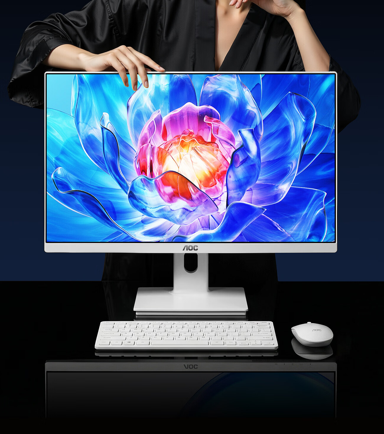 AOC All-In Computer, 24.5-Inch High-Definition High Refresh Rate Flagship Smart AI Learning Commercial Office Home Desktop Host (G5900 16GB 512GB Keyboard And Mouse Combo) 13