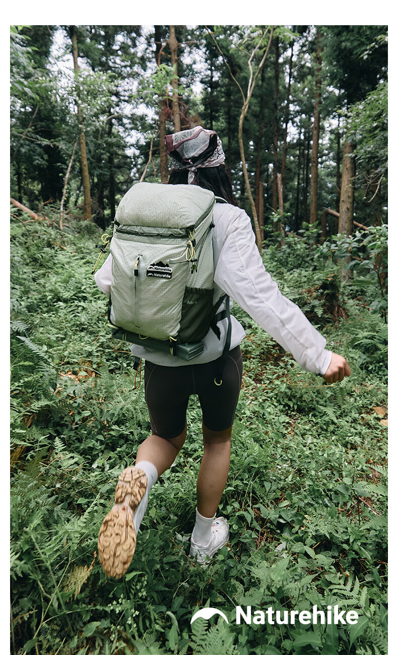 Naturehike Nuoke Helium 25L Hiking Backpack Professional Lightweight Mountaineering Outdoor Travel Bag for Men and Women Lavender Purple 7