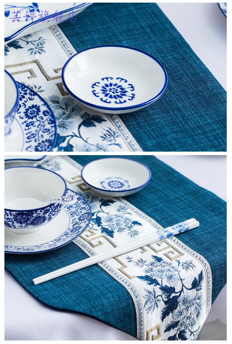 拼盘餐具组合圆桌扇形盘子菜盘家用网红中式陶瓷团圆拼盘餐具组合碗碟