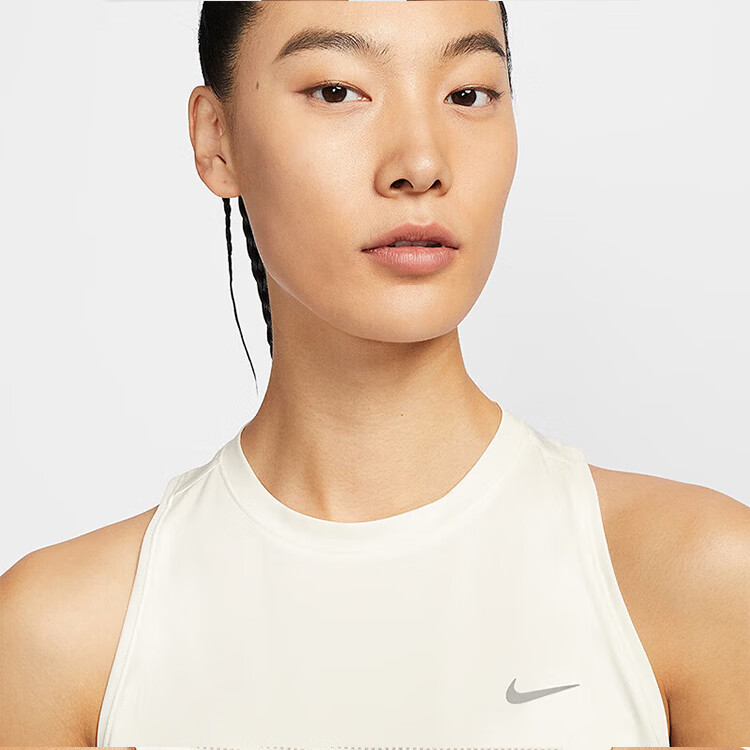 Nike Women's Sports Tank Top Fitness Training Running Crew Neck Sleeveless Shirt HQ0621-133 White M 4