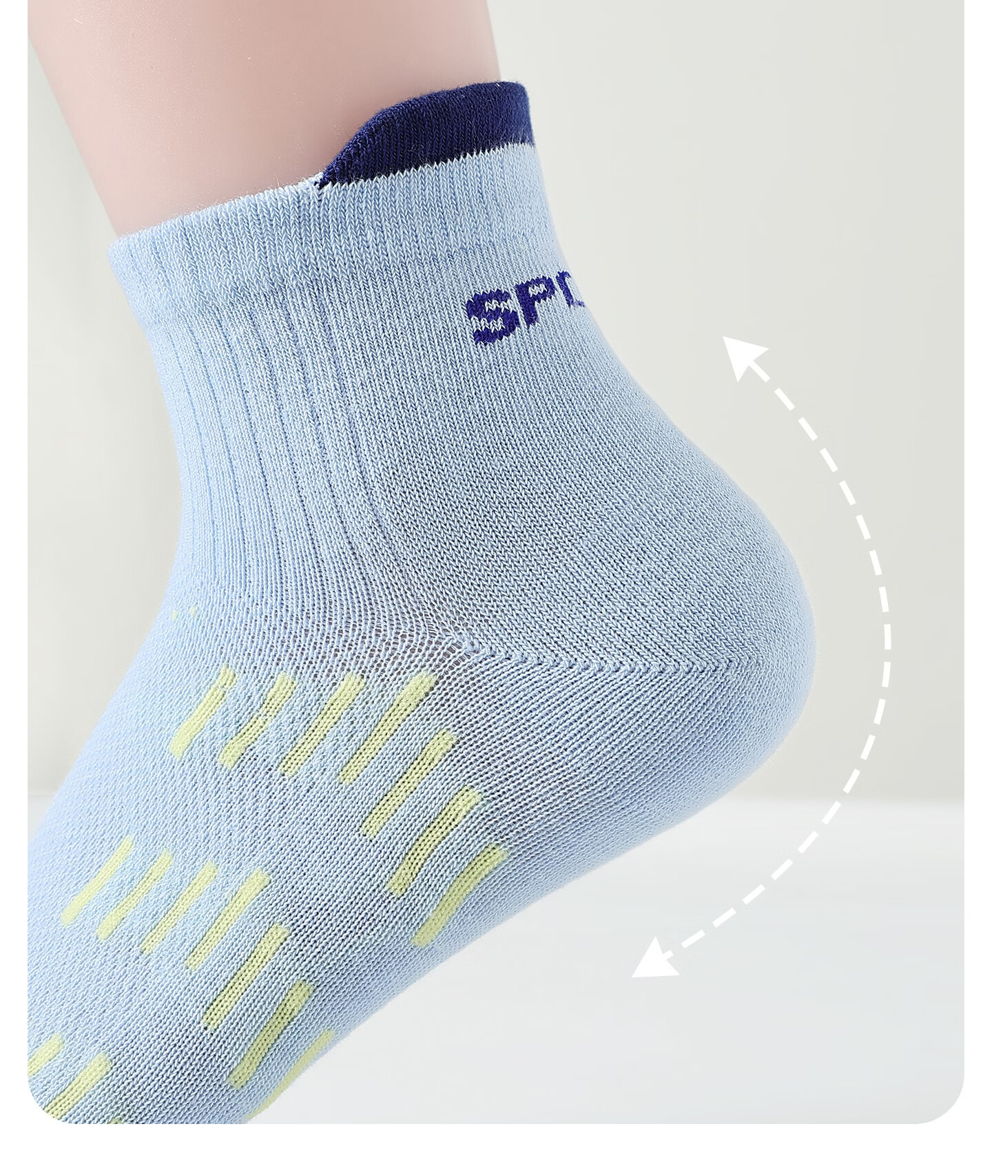 Langsha Boys Cotton Socks Summer Thin Anti-Odor Sweat-Absorbing Children's Short Socks Youth Mesh Sports Summer 14