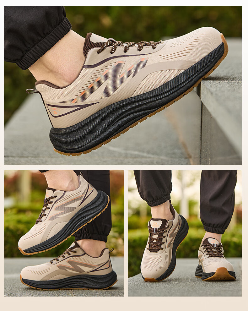 Dinggu Men's Safety Shoes Steel Toe Anti-Smash Puncture Resistant Ultra-Soft Lightweight Breathable Non-Slip JD1829Zong42 15