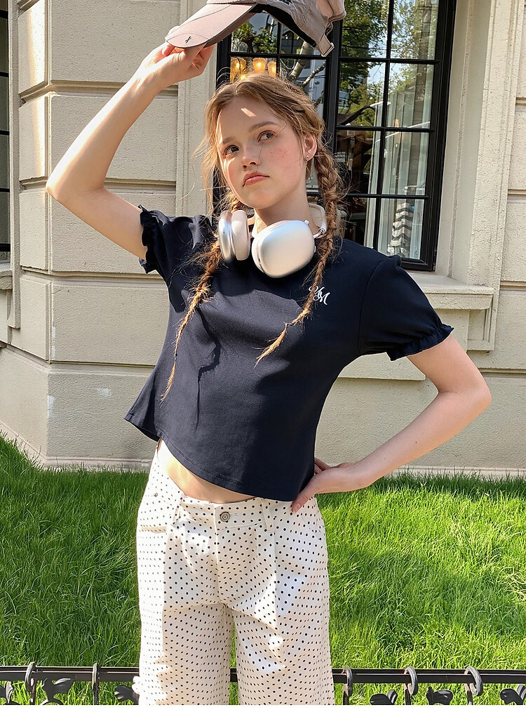 TonLion [Cooling Technology] 2026 Summer Women's Tie-Back Short Sleeve T-Shirt Solid Color Casual Comfortable Premium Feel 10