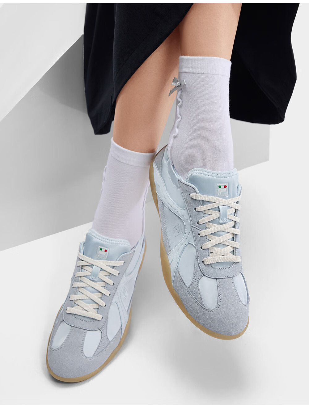 FILA Ballet Shoes Korean Style Sports Luxury Ballet Flats Women's New Football Training Shoes 37