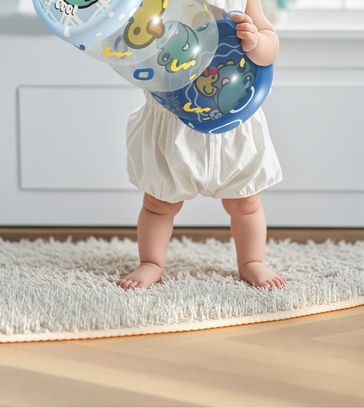Kangbaique 1-3 Years Baby Crawling Toy Unisex Bell Guided Crawling Inflatable Drum Early Education Birthday Gift 9