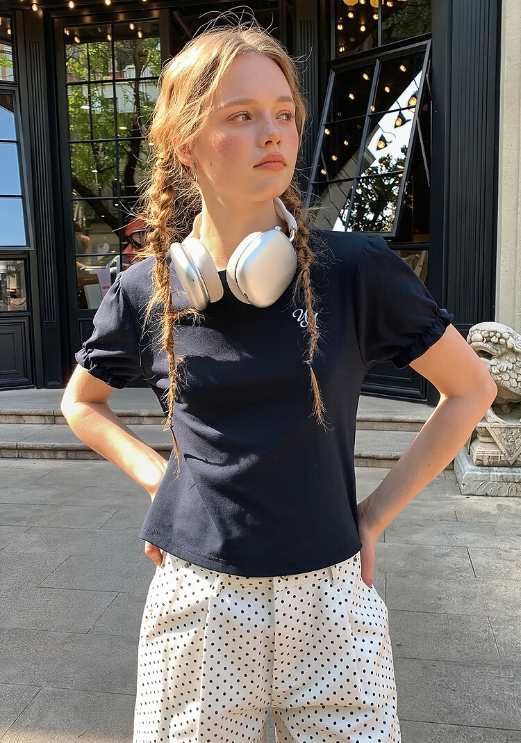 TonLion [Cooling Technology] 2026 Summer Women's Tie-Back Short Sleeve T-Shirt Solid Color Casual Comfortable Premium Feel 2