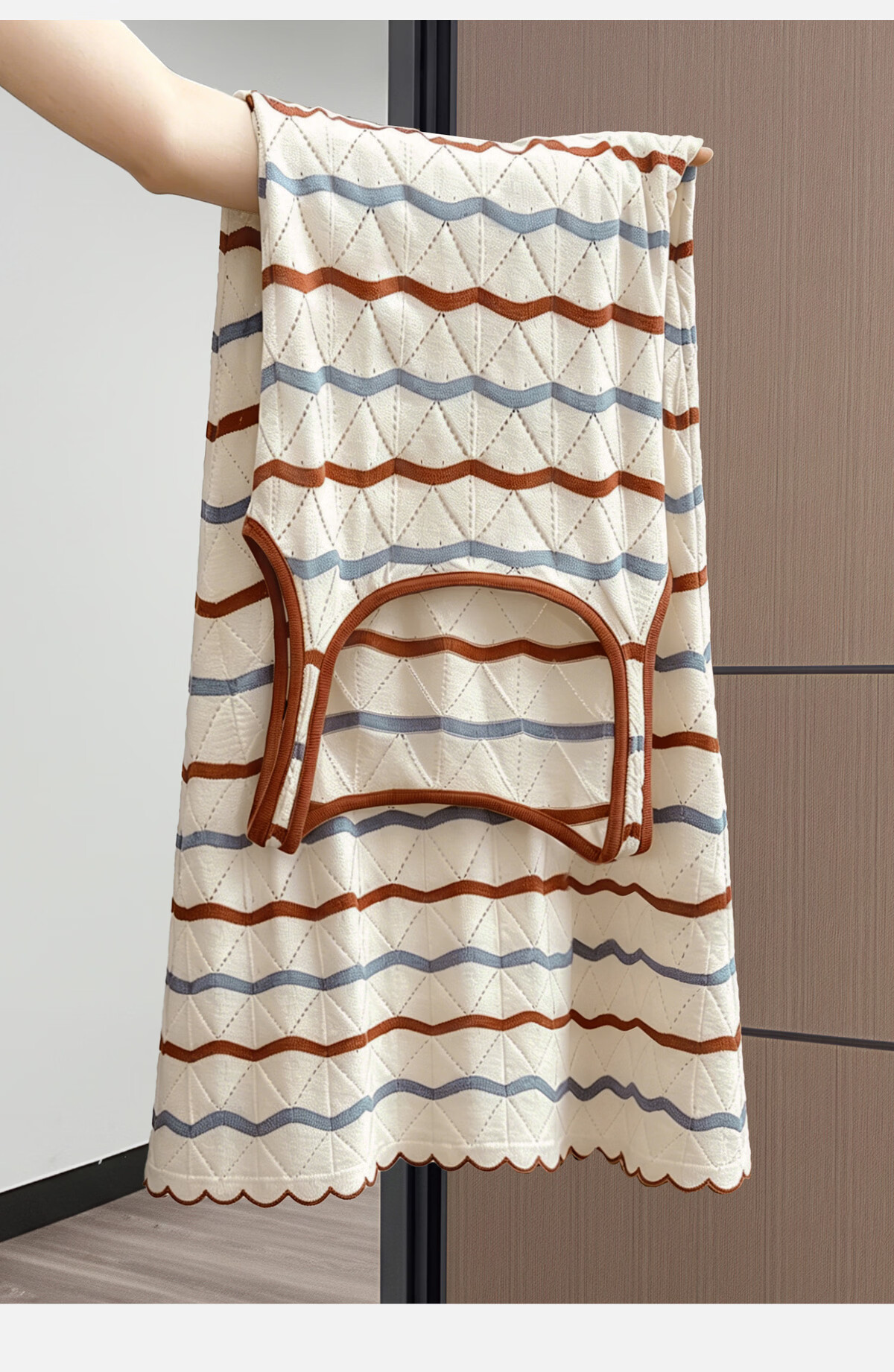 Cypress Crochet Hollow Out Striped Slim Fit Mid-Length Slip Dress for Women Summer 2026 New Arrival 3