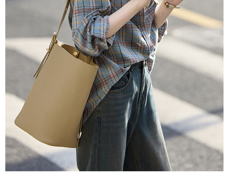 Demana Spring Autumn Breathable Pure Cotton Vintage Plaid Shirt Comfortable Slimming Blouse Women's Dark Blue L 4