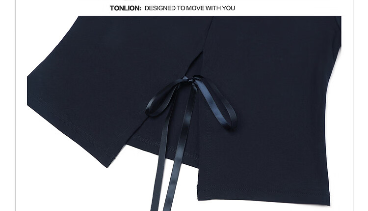 TonLion [Cooling Technology] 2026 Summer Women's Tie-Back Short Sleeve T-Shirt Solid Color Casual Comfortable Premium Feel 19