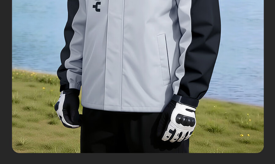 Zhengyu Motorcycle Raincoat and Rain Pants Set for Men, Adult Waterproof Split-Style Delivery Rider Cycling Gear 28