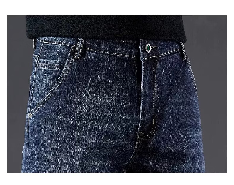 Jeanswest Men's Jeans Spring Summer New Loose Straight High-End Trendy Stretch Vintage Casual Pants 17