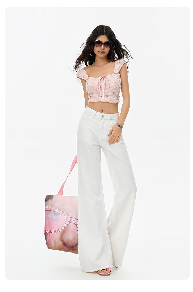 Boruilai Lyocell Flared Jeans for Women 2026 New Summer Thin Three-proof Bamboo Texture Casual Pants 17