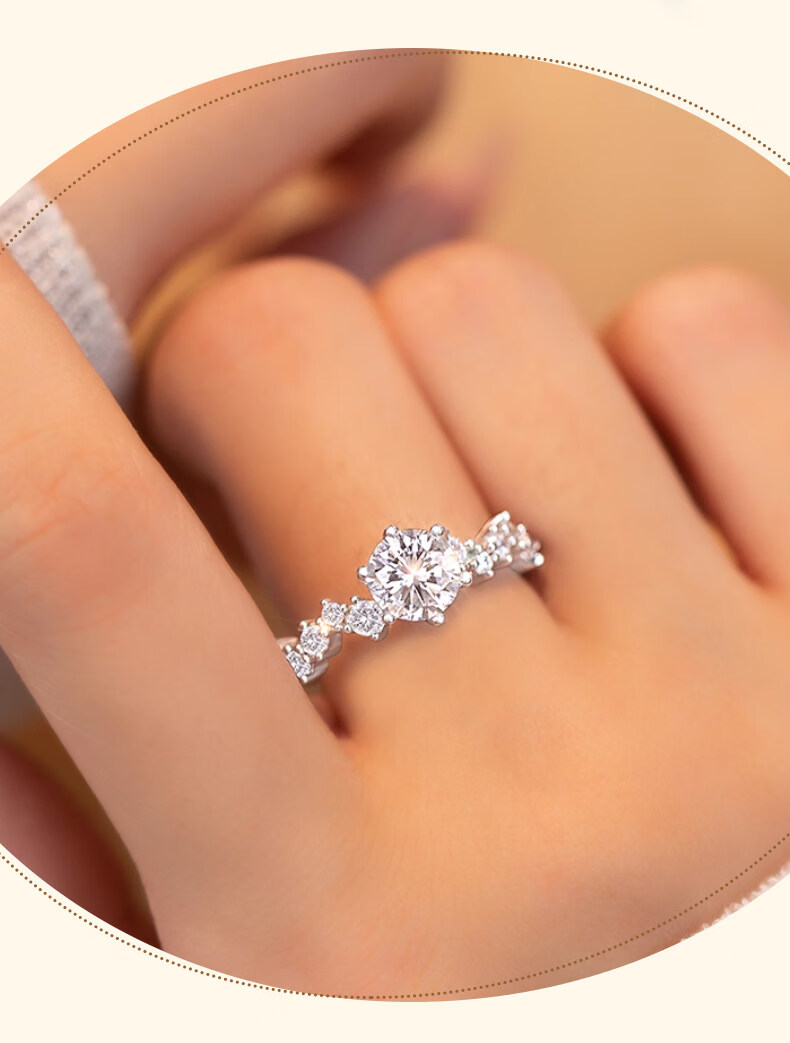 Kovni [Includes GRA Certificate] 1 Carat Moissanite Ring for Women Luxury Single Ring Birthday Valentine's Day Gift for Her 15