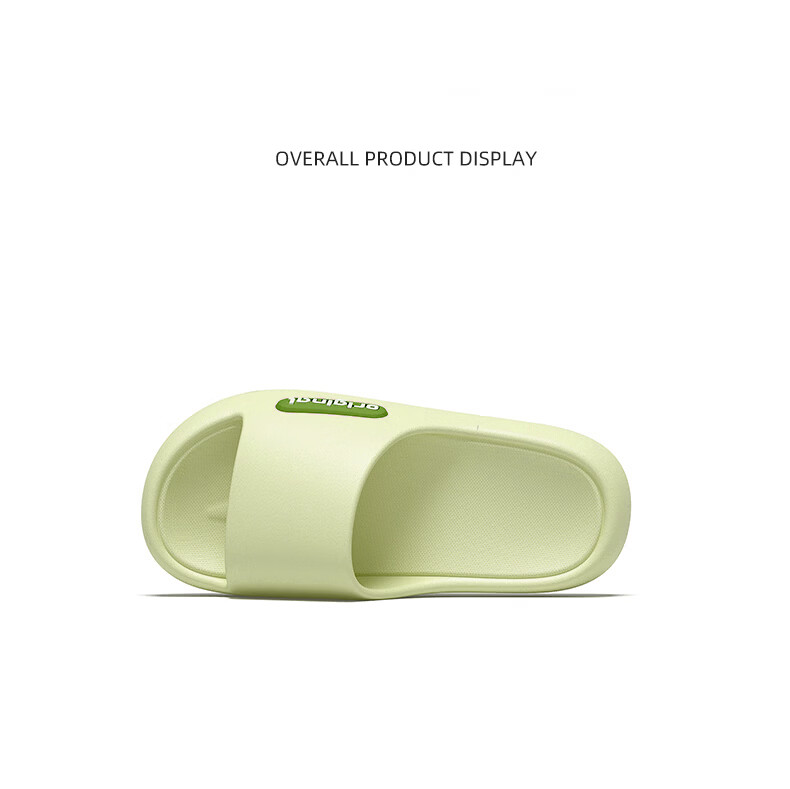 LANDF Men's Summer Slippers Indoor Outdoor Bathroom Non-Slip Antibacterial Odor-Resistant Soft Sole Sandals Women Green Size 38-39 10