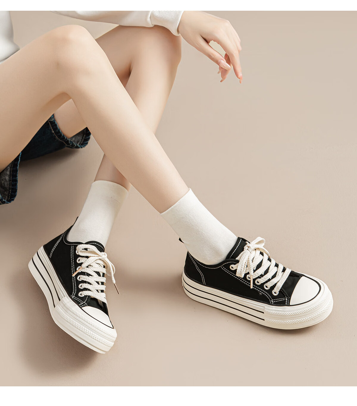 Warrior Official Canvas Shoes Women 2026 Summer Breathable Thick Sole Sneakers Classic Casual Low-top Cloth Shoes for Women 16
