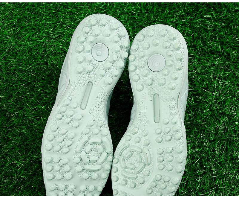 ATHLETA Soccer Shoes Kangaroo Leather Wide Fit TF Turf Studs High-End Artificial Grass Cushioning Competition Training Men's Shoes 9