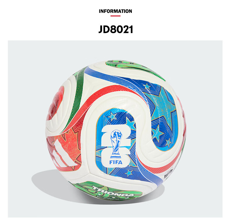 Adidas WC TRN Triple Wave 2026 FIFA World Cup Official Training Soccer Ball Size 5 JD8021 11