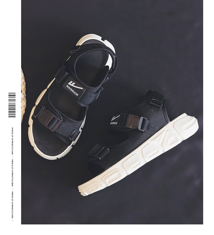 Warrior Men's Sandals 2026 Summer New Trendy Beach Shoes Water-Resistant Hiking Shoes Casual Couple's Sandals 16