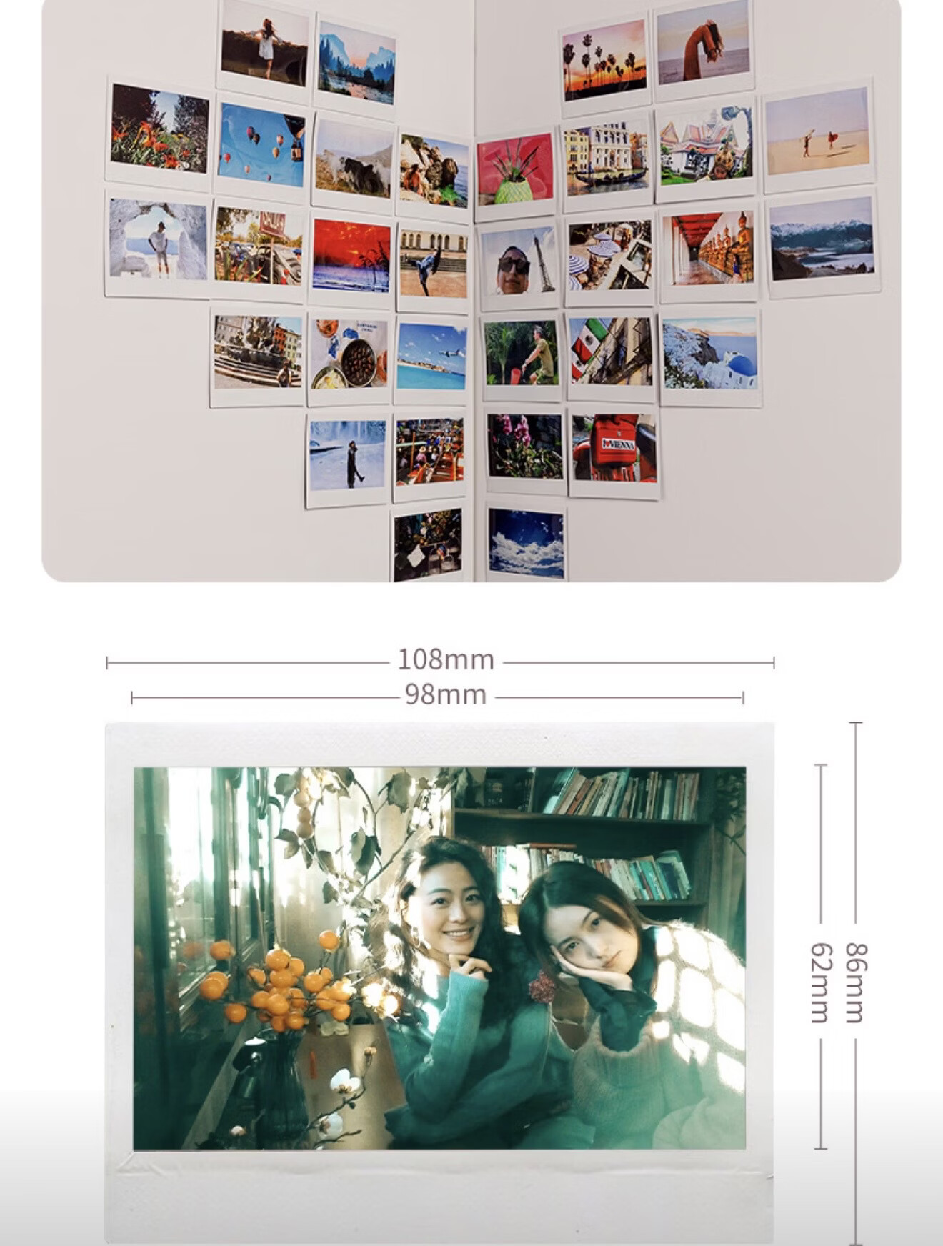 FUJIFILM Instax Wide Instant Film 20 Sheets White Border Overseas Version (Compatible with WIDE200/210/300/400) 6
