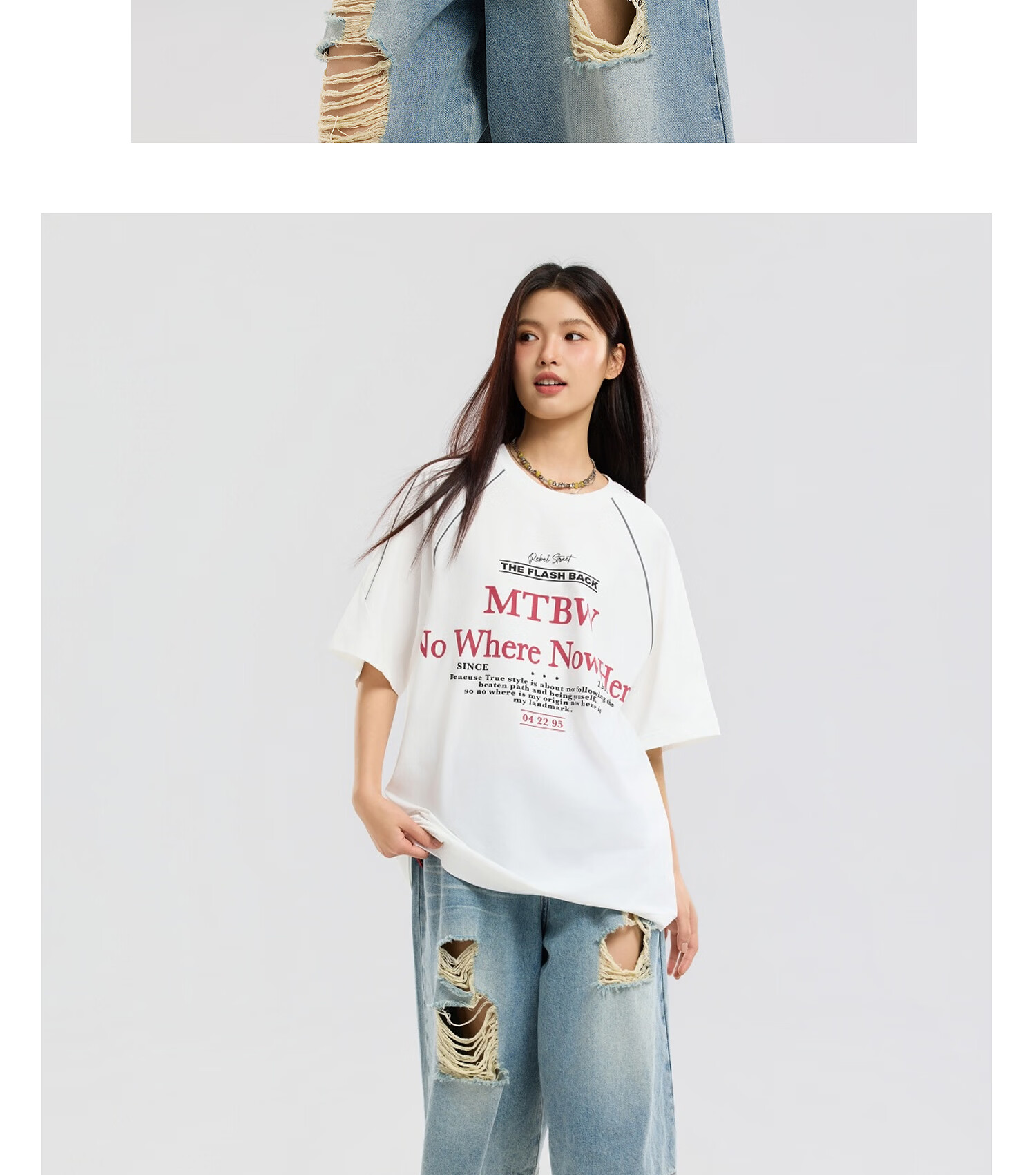 Metersbonwe Unisex Short Sleeve T-Shirt 2026 Spring Summer New Trendy Loose Fit Letter Print Crew Neck Top 26