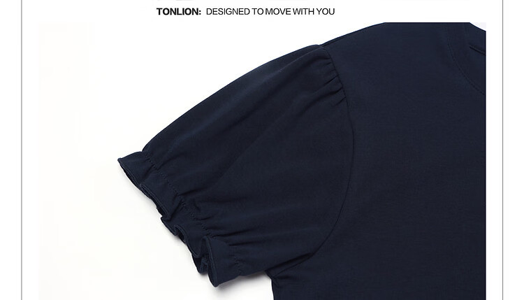 TonLion [Cooling Technology] 2026 Summer Women's Tie-Back Short Sleeve T-Shirt Solid Color Casual Comfortable Premium Feel 20