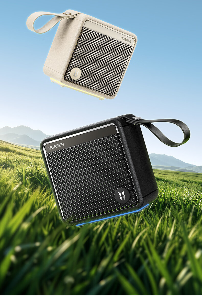 UGREEN M3 Bluetooth Speaker【New Release】20W High Power Outdoor Camping Portable Waterproof Bass Wireless Bluetooth Ambient Light HiFi Stereo Surround Sound 5