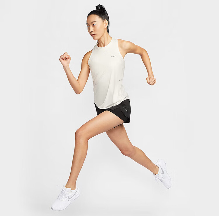 Nike Women's Sports Tank Top Fitness Training Running Crew Neck Sleeveless Shirt HQ0621-133 White M 6