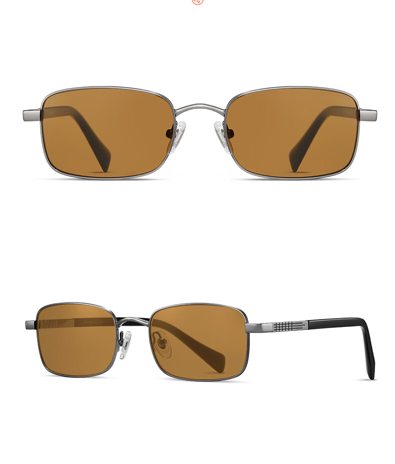 ROUPAI New Classic Aviator Sunglasses Titanium Temples Glass Lens Unisex Fashion Trendy Eyewear 9