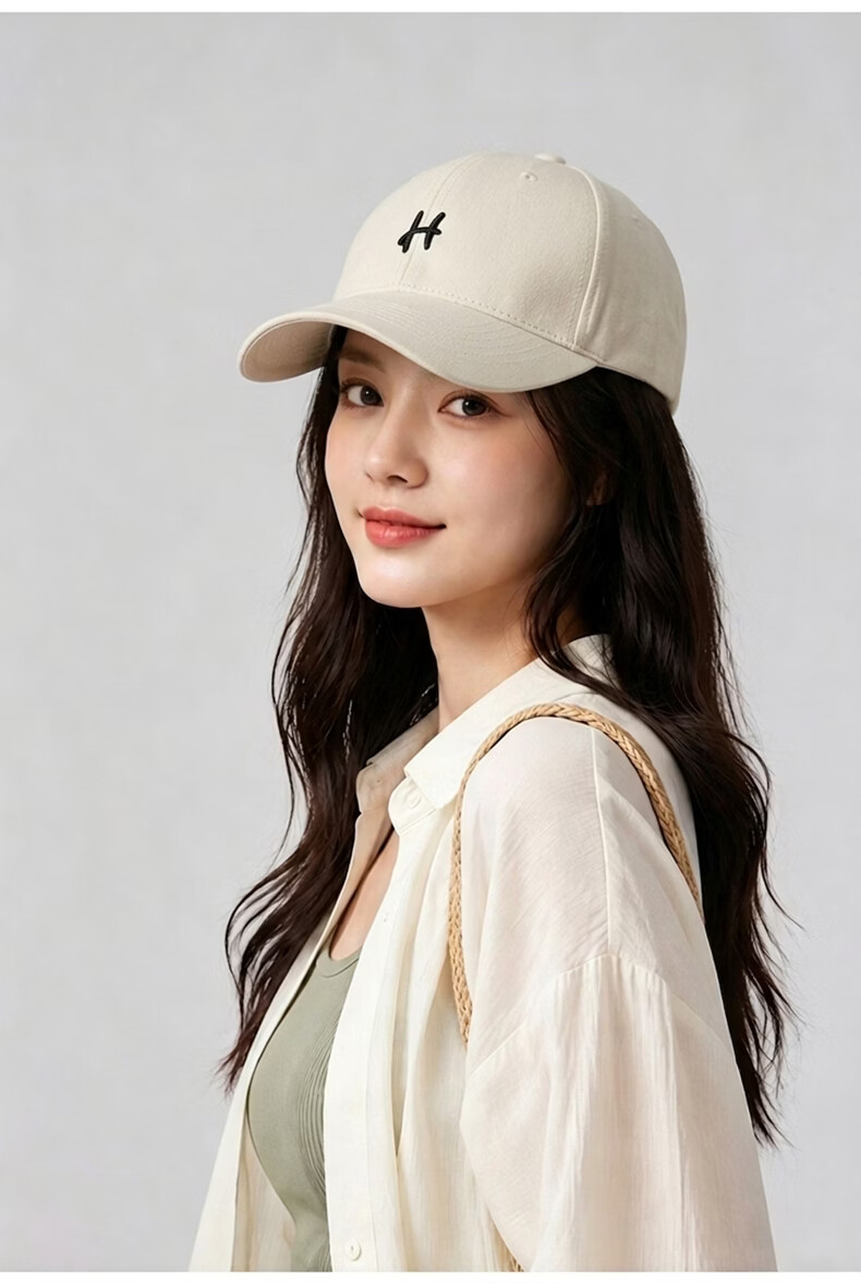 YUYULA Women's 2026 New Baseball Cap Casual Duckbill Hat Large Head Circumference Slimming Sunshade Sun Hat 7
