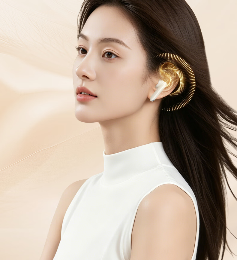 HP 2026 Latest True Wireless Bluetooth Earbuds Long Battery Life Semi-In-Ear Noise Cancelling Wireless Sports Running Music Gaming Compatible with Apple Huawei Xiaomi 7