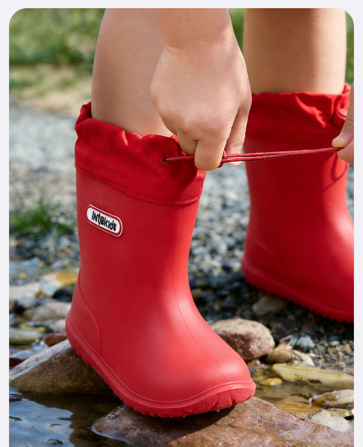 Sweet Sweet Kids Waterproof Non-Slip Rain Boots for Boys and Girls, Lightweight Durable Versatile Water Shoes for Toddlers and Kindergarten Children 27
