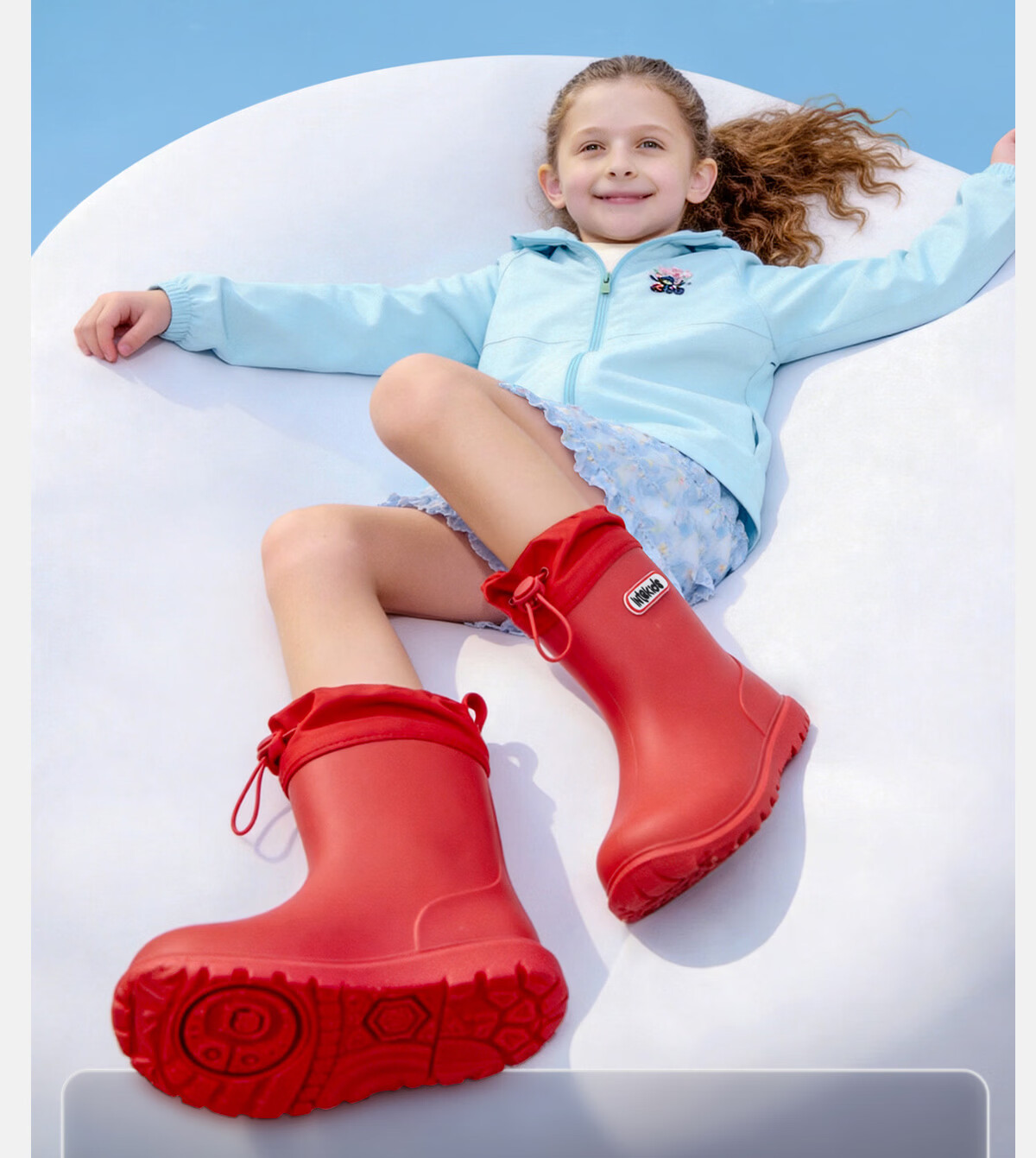 Sweet Sweet Kids Waterproof Non-Slip Rain Boots for Boys and Girls, Lightweight Durable Versatile Water Shoes for Toddlers and Kindergarten Children 24