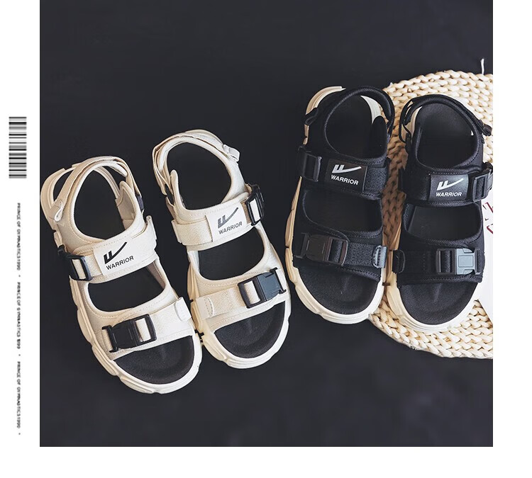 Warrior Men's Sandals 2026 Summer New Trendy Beach Shoes Water-Resistant Hiking Shoes Casual Couple's Sandals 14