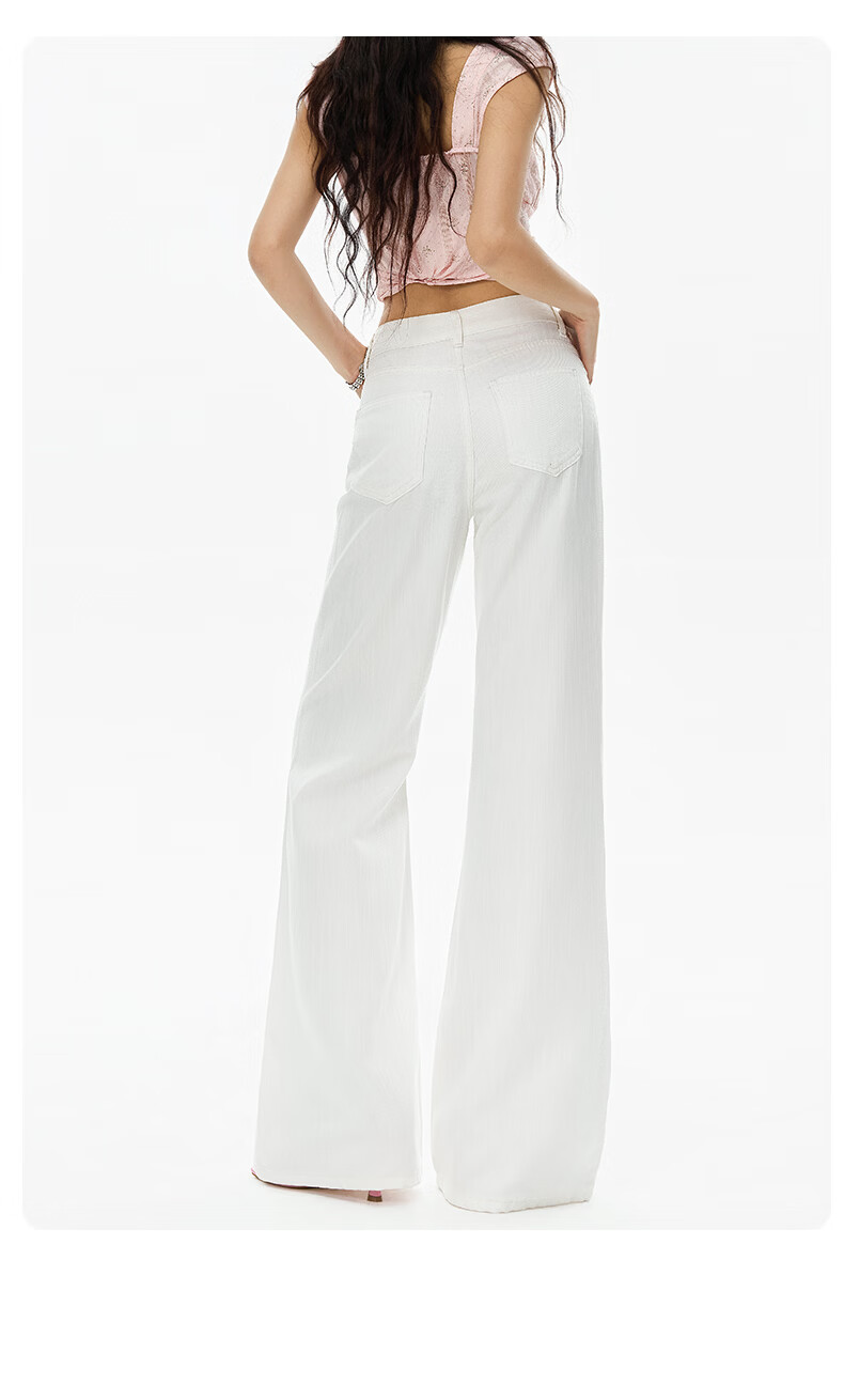 Boruilai Lyocell Flared Jeans for Women 2026 New Summer Thin Three-proof Bamboo Texture Casual Pants 19