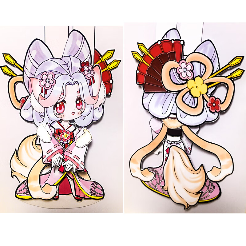 可动纸片人材料原神周边关节纸片人偶图纸儿童网红游戏周边手工玩具