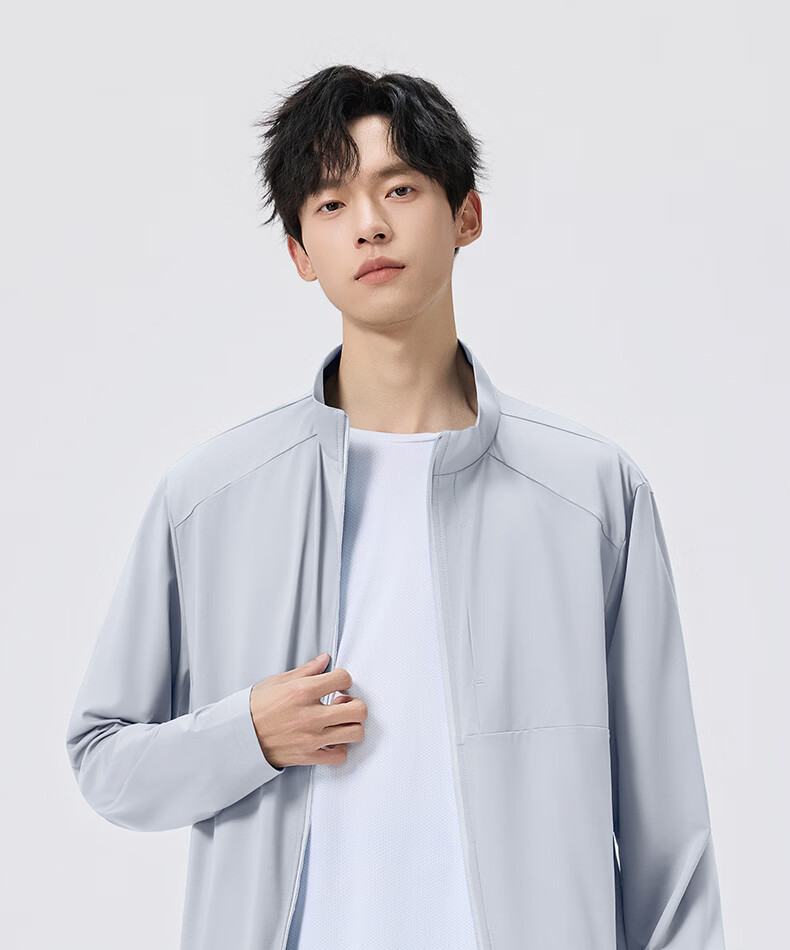 Mark Fairwhale Men's Lightweight Sunscreen Jacket 2026 Spring Summer Cooling Quick-Dry Outdoor Sports Coat Black XL 21