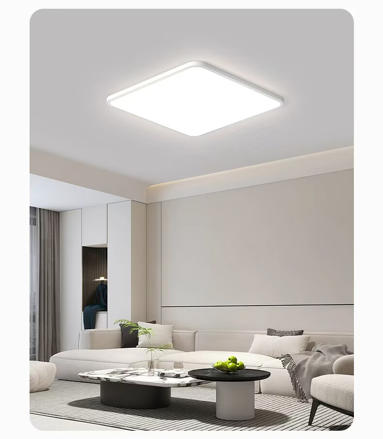 AOC Aluminum Eye-Care Ceiling Light Seamless LED Minimalist Ultra-Thin Bedroom Study Lamp 30cm Tri-Color with Installation Package 21