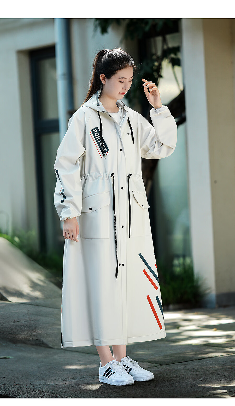 Zhengyu Women's Electric Bike Raincoat Single Long Full-Body Stormproof 2026 New Adult Outdoor Cycling Poncho 11