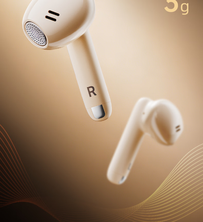 HP 2026 Latest True Wireless Bluetooth Earbuds Long Battery Life Semi-In-Ear Noise Cancelling Wireless Sports Running Music Gaming Compatible with Apple Huawei Xiaomi 9