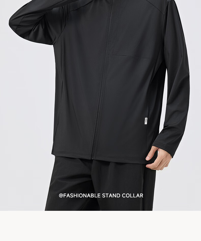 Mark Fairwhale Men's Lightweight Sunscreen Jacket 2026 Spring Summer Cooling Quick-Dry Outdoor Sports Coat Black XL 23