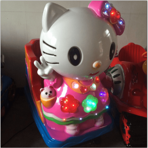 超市便利店门口儿童坐的电动摇摇车2022投币kt猫儿童超市商用凯蒂猫