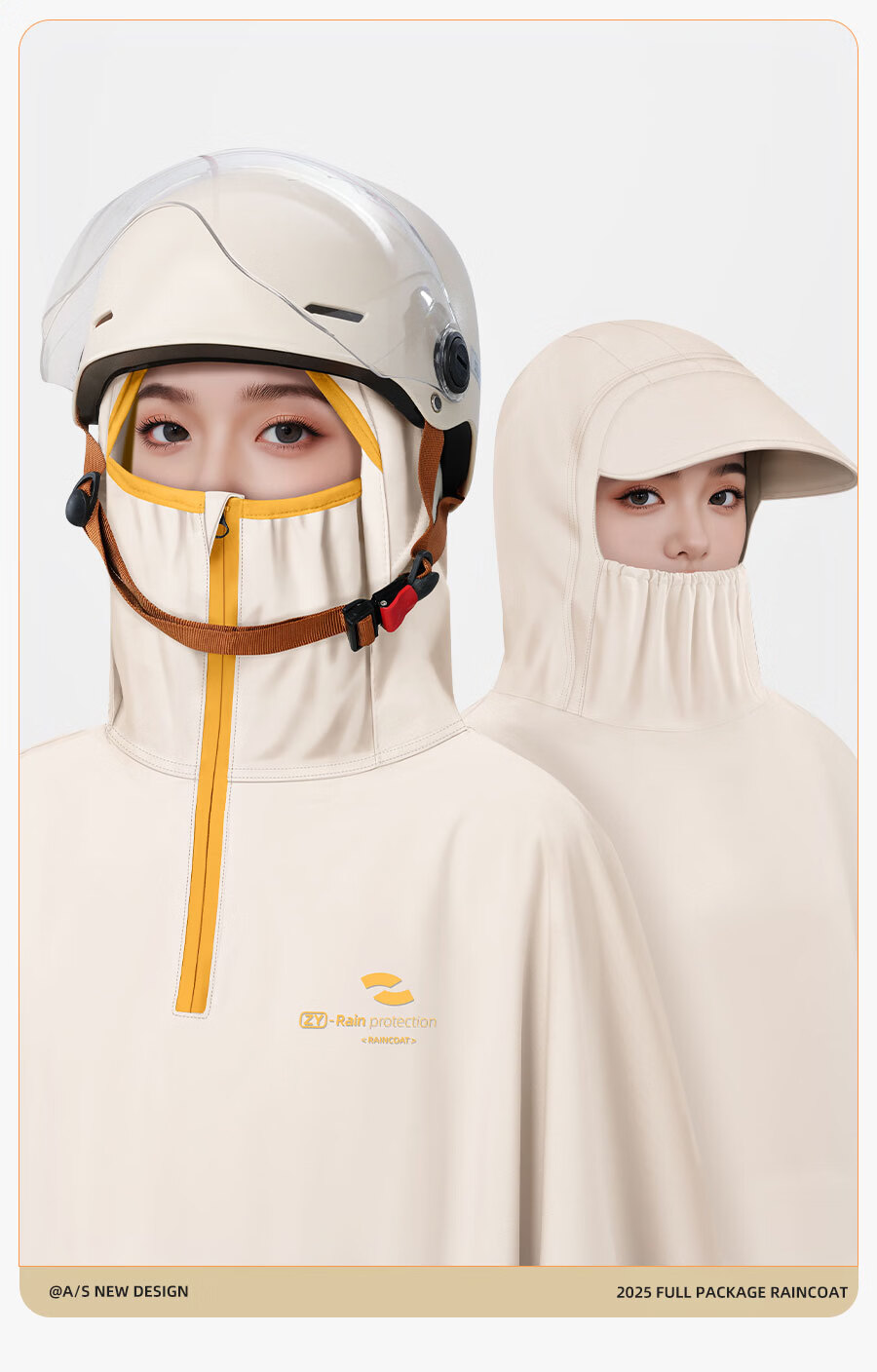 Zhengyu Electric Scooter Raincoat Double Person Special Parent-Child Extra Large Thick Long Full Body Heavy Rain Motorcycle Riding Rain Poncho 10